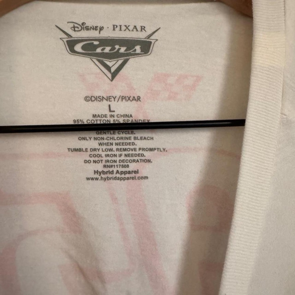White Lightning McQueen Graphic Crop Tee 🏎️ - Picture 4 of 4